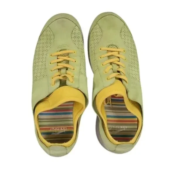 Dansko Shoes Womens 11.5 Sneakers Lifestyle Comfort Athletic Elise Leather Green - Picture 5 of 14